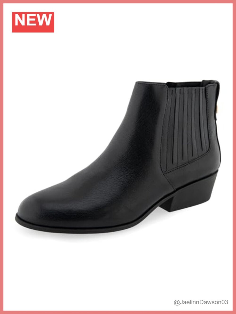 Aerosoles Claus Ankle Boots Leather Pull-On Almond Toe